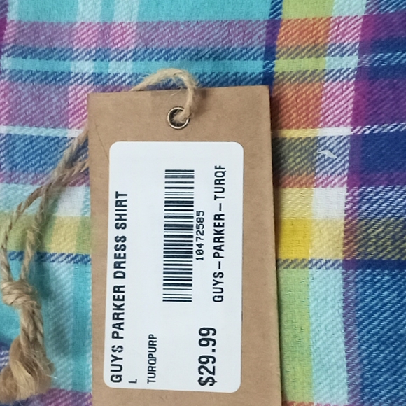 Simply Southern flannel plaid shirt size L NWT - Picture 4 of 4